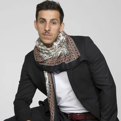 Scarves - FELIX black modal bandana - MONSIEUR CHARLI