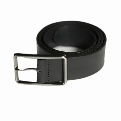 Leather goods - Navy blue OTELLO leather belt - MONSIEUR CHARLI