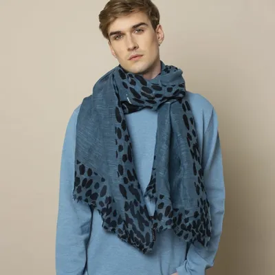 Scarves - TIGRE linen scarf - MONSIEUR CHARLI