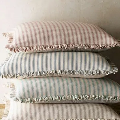 Fabric cushions - Striped cushion - SAANI HOME