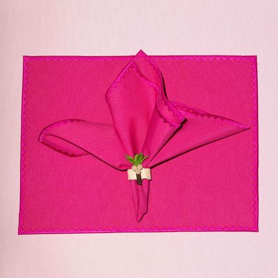 Placemats - Ziggy Placemat | Pink on Pink - set of 2 - BLANK SPACE AMSTERDAM