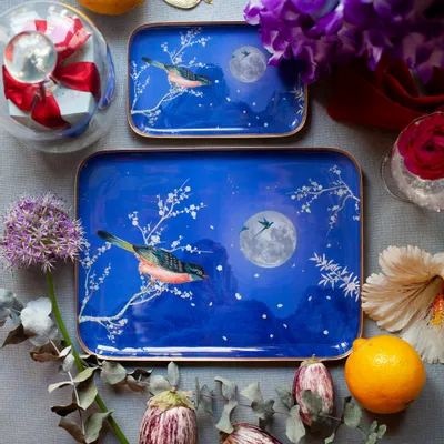 Trays - "Reveries" enamelled tray - PARADISIO IMAGINARIUM