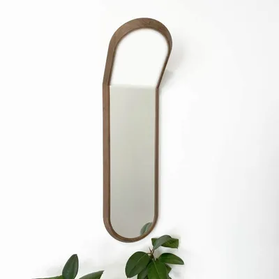 Mirrors - Oval walnut mirror - Mila - JOLLY DESIGN