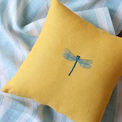 Couettes et oreillers  - Housse d’oreiller en lin | INSETTI - GIARDINO SEGRETO