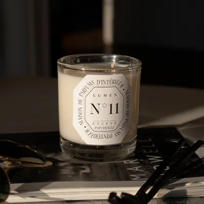 Candles - Scented Candle 180g N°11 - Incense Patchouli - LUMEN • MAISON DE PARFUMS D'INTÉRIEUR