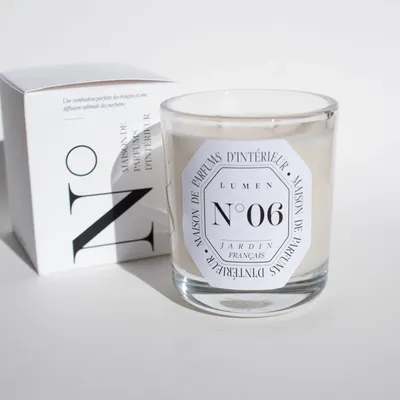 Candles - N°06 - French Garden • Scented Candle 180g - LUMEN • MAISON DE PARFUMS D'INTÉRIEUR