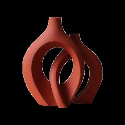 Vases - The Ksar Entwined Vase Duo - Terracotta - MAISON MARMOL
