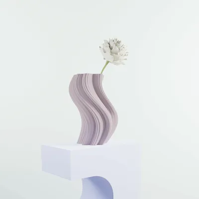 Aménagements pour bureau - Vase "Heat wave" - AURA 3D