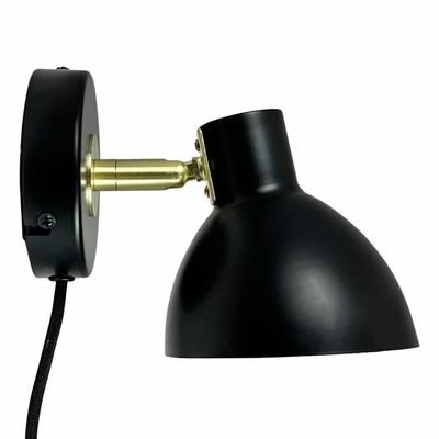 Wall lamps - Lilje Black/ brass Wall lamp - DYBERG LARSEN