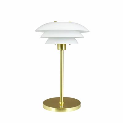 Lampes à poser - Lampe de table DL20 LED Opale/Laiton rechargeable - DYBERG LARSEN