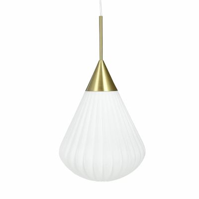 Hanging lights - Balloon Opal/ brass Pendant Large - DYBERG LARSEN