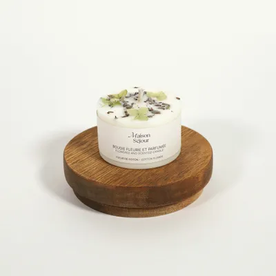 Decorative objects - Votive candle - Cotton flower (80G) - MAISON SÉJOUR