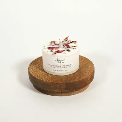 Floral decoration - Votive candle - Rose du Séjour (80G) - MAISON SÉJOUR