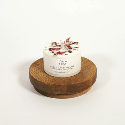 Décorations florales - Bougie votive - Rose du Séjour (80G) - MAISON SÉJOUR