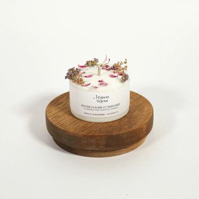 Décorations florales - Bougie votive - Tarte à la rhubarbe (80G) - MAISON SÉJOUR