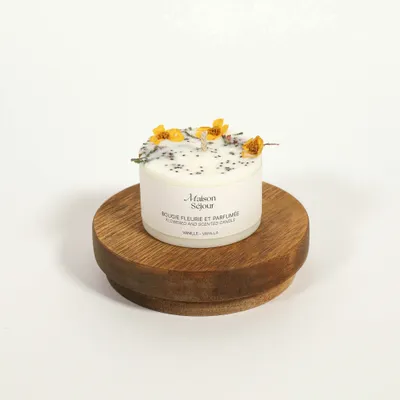 Floral decoration - Votive candle - Vanilla (80G) - MAISON SÉJOUR