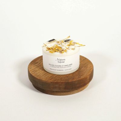 Décorations florales - Bougie votive - Pétales de tournesol (80G) - MAISON SÉJOUR