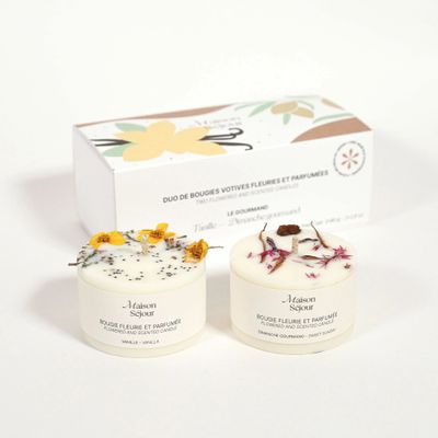 Caskets and boxes - Duo box - The gourmet - Votive candles (2x80G) - MAISON SÉJOUR