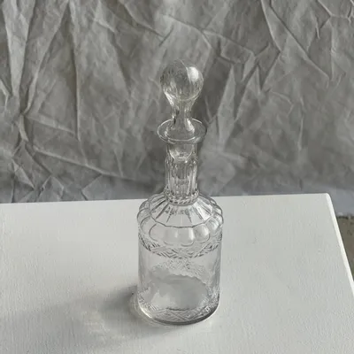 Installation accessories - Small glass bottle vintage round cap H22.5 - OFFICE OBJETS