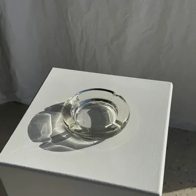 Installation accessories - Vintage glass ashtray Mexico D:11.5 - OFFICE OBJETS