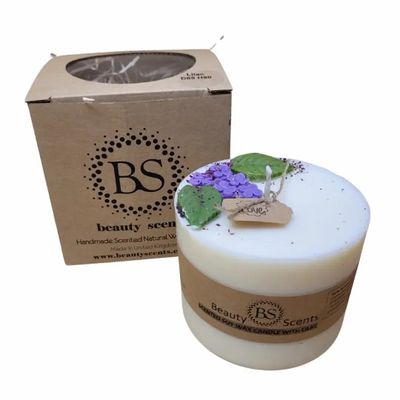 Bougies - Grandes bougies lilas, boîte de 6, lilas - BEAUTY SCENTS CANDLES