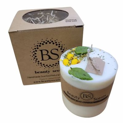 Bougies - Bougies moyennes au citron, boîte de 6, Verveine - BEAUTY SCENTS CANDLES