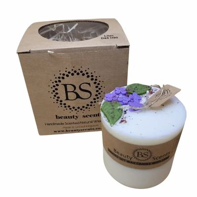 Candles - Medium Candles With Lilac, box of 6, Lily of the Valley - BEAUTY SCENTS CANDLES