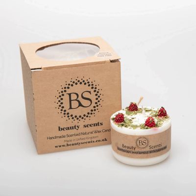 Candles - Smal Candles with Raspberry, box of 6, Raspberry - BEAUTY SCENTS CANDLES