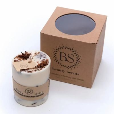 Candles - Small Scented Candles With Star Anise box of 6, Sandalwood - BEAUTY SCENTS CANDLES