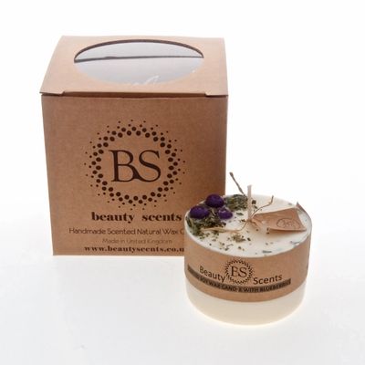 Bougies - Petite bougie parfumée au soja aux myrtilles, boîte de 6, menthe poivrée - BEAUTY SCENTS CANDLES