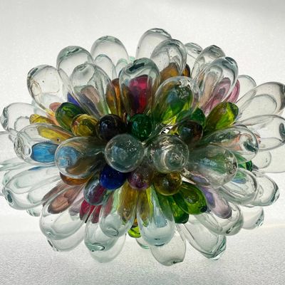 Suspensions - GRAPPE DE VERRE LUMINEUSE - LA MAISON DAR DAR
