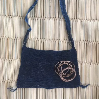 Bags and totes - Cabas Chanvre Indigo - Mfren - BAAN