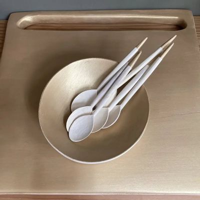 Kitchen utensils - Cuiller ovale en citronnier doréefren - BAAN