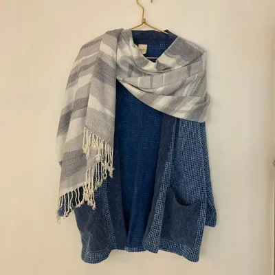 Scarves - Echarpe indigo XL n°4fren - BAAN