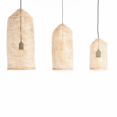 Suspensions - Lampes fish cage Bambou - L, Noir - BAAN