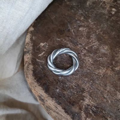 Bijoux - - Bague torsadée Argent - S - BAAN