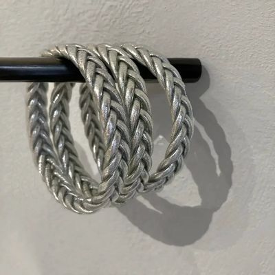 Bijoux - - Bracelet bouddhiste Braid Argent - L, Brillant - BAAN
