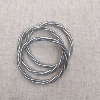 Bijoux - - Bracelet bouddhiste Torsadé Argent - S, Mat - BAAN