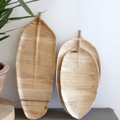 Ustensiles de cuisine - Plat FEUILLE en bananier - M - BAAN