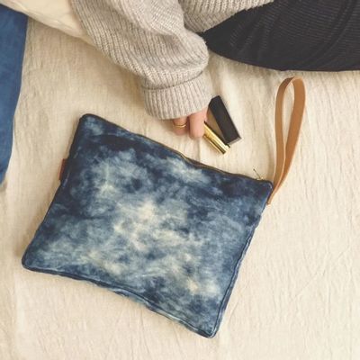 Pochettes - Pochette Tie Dye Denim - BAAN
