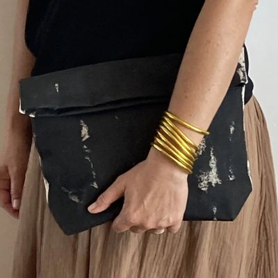 Clutches - Pochette peinte NOA noirefren - BAAN