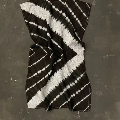 Prêt-à-porter - Robe en lin tie dye - Noir - BAAN