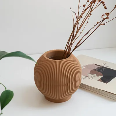 Vases - ROUNDED VASE - CANDY - MENDELEK STUDIO