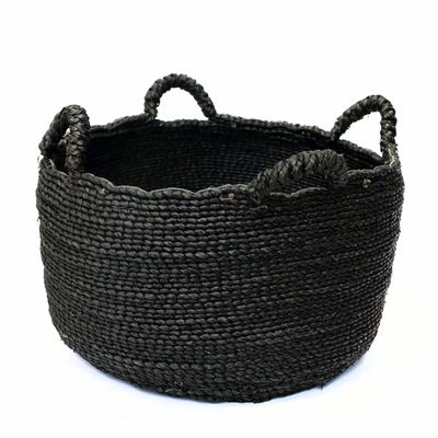 Paniers à linge - Paniers Les Quatre Mains, noirs, L - BAZAR BIZAR LIVING