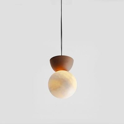 Hanging lights - ABISAL hanging lamp with ceramic or colored glazed base - LUXCAMBRA