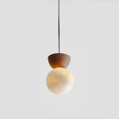 Hanging lights - ABISAL hanging lamp with ceramic or colored glazed base - LUXCAMBRA