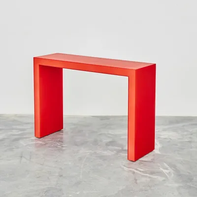 Console table - One Way Shift Epoxy Resin Console Table in Red by Facture - TULESTE FACTORY