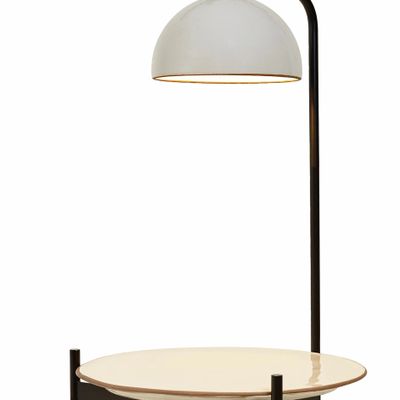 Table lamps - ABSIS table lamp with top and lampshade terracota or white varnished - LUXCAMBRA