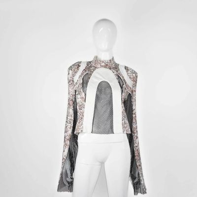 Apparel - Blouse STELLA VIA Brown Paisley - Brown paisley - height: 50.00; width: 43.00; lengh: 80.00 - MONYER
