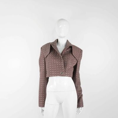 Apparel - Blazers CARINA Tobacco Brown (large pattern) - Tobacco Brown (large pattern) - height: 43.50; width: 45.00; lengh: 66.00 - MONYER